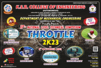 THROTTLE 2K23 National Level Technical Symposium Poster